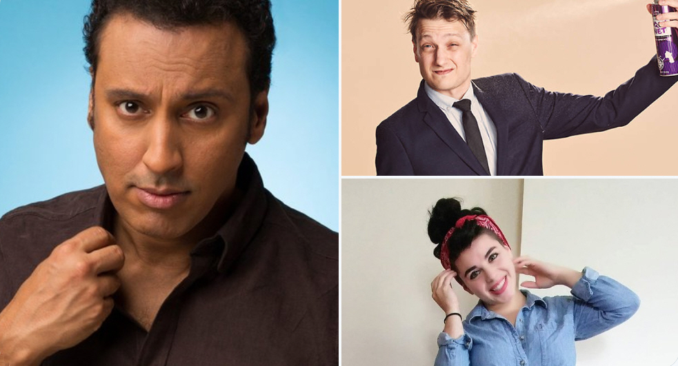 "New Material Night" with Aasif Mandvi, Erik Bergstrom, and Kelsey Claire Hagen